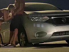 Intense pregnant anal pounding bent over in public caught moaning wildly doggystyle cumshot finale