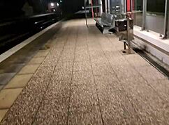 she seduces stranger at train station for public bent over creampie fuck