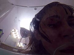 Whoa Candy Cruise Chokes Deep on Cock in Bathtub POV!