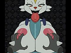 Sexy Bunny Cinderace Boobs Banged in Titty Fuck Game