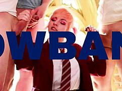 pov student in lingerie gives sloppy deepthroat blowjob cum swallow 😜💦