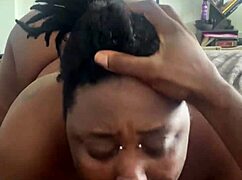 bbw ebony takes massive bbc doggystyle with sloppy deepthroat blowjob