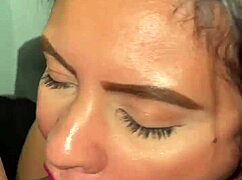 bbw latina big ass deepthroats monster cock moans wet pussy takes facefuck cum