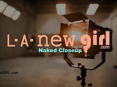 Adorable brunette teen reveals her sexy body