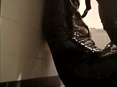 sophie la larve bound mummy slave gags on cock in final bdsm humiliation fellation