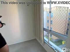 athletic brazilian realtor with big tits fucked hard after apartment tour creampie finish