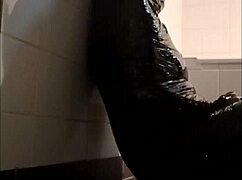 sophie la larve bound mummy slave gags on cock in final bdsm humiliation fellation