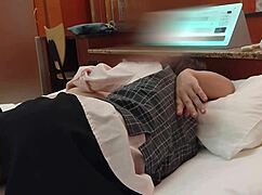 Horny OL Begs Cock Pantyhose Ripped Amateur Blowjob Creampie