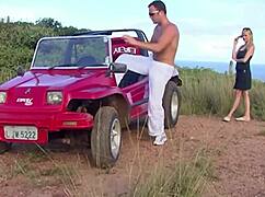 ever wonder how a sunny car ride turns into beachside missionary anal with that hot blonde couple?