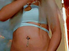 I'm stroking my hot trans cock so deliciously, every pull sends shivers through my body