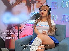😍 kaorianya the latina cosplay babe multi-orgasms on fuck machine during juan bustos podcast!