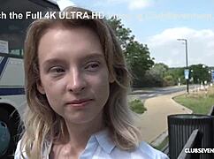 Skinny athletic teen spanked fingered fucked doggystyle outdoors cumshot