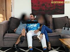 i crave my sexy latina wife fucking her new husband threesome style