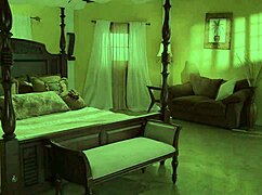 sienna west's huge tits milf body shakes in hardcore bed fuck. fishnets heels add to sexy gaping action