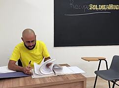 hey student maggie queen seduces this soldier with her big tits and ass. we BANG doggystyle in classroom till creampie...