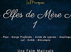 les elfes de mere noel cum hungry french dirty talk outdoors... jerk off now! ❄️💦 public tease