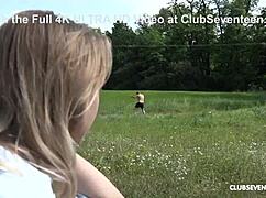 Skinny athletic teen spanked fingered fucked doggystyle outdoors cumshot