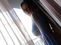 stepsis pussy dripping cum after i pound her hard, you watching?