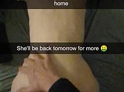 cheatin milf richelle rose gets fucked daily on snap... her hubby don' know bout this monster cock creampie!