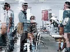 Bent over in the kitchen, isn't stepmom's puffy shaved pussy begging for stepson's cock?