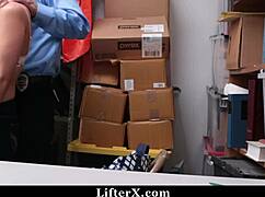 penelope reed caught stealing with boyfriend then punished hard in garage