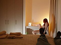 my stepmom's naughty call led to wild hotel bed pussy share with me