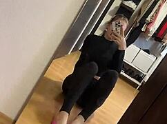 good morning blacknails pink socks feet fetish tease