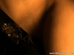 brunette babe dances super sexy stripping nude!