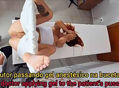 gyno doc lubes patient ass and pussy then fingers deep!