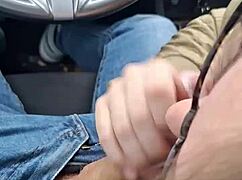 thick german bbw slut deepthroats monster cock in public car then swallows mouthful