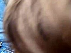 thick german bbw slut deepthroats monster cock in public car then swallows mouthful