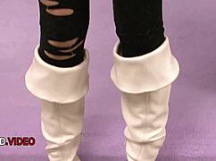 Naughty JAV Blonde Banged Hard Passionate Threesome Creampie