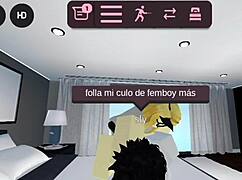 boyfriend away so i fuck femboy friend all night long