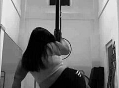 i pole dance in heels and nail aerial hoops