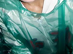 a stranger ducks into my barn from rain and licks me to orgasm... lesbian hairy fun