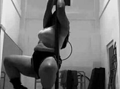 i pole dance in heels and nail aerial hoops