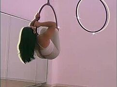 i pole dance in heels and nail aerial hoops