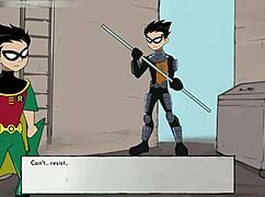 18titans part 24 bumblebee teen bathroom cartoon game fun