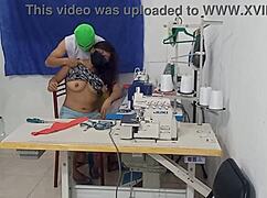 Tempted Coworker Sucks My Latina Vagina