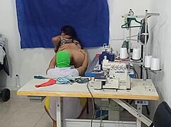 Tempted Coworker Sucks My Latina Vagina