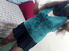 step brother-in-law can't resist sneaking peeks at curvy bhabhi's tempting curves during quickie visits