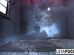 Leya Falcon Rams Toys Deep in Pussy and Ass Double Penetration