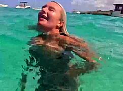 summer in mallorca tease with busty blonde cameron cohen huge tits pov handjob blowjob ughh