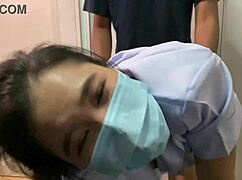 hey nurse friend begs for harder pounding wet shaved pussy cums hard 💦😩