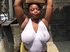 i got helped by this bitch with massive tits then fucked her outdoors hard