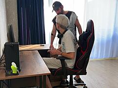 stepdad made me squirt taking cute boy's huge dick virginity first time