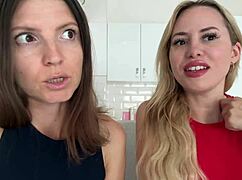 Blonde Casting Couch Explodes with Dirty Talk and Raw Interview Heat!