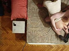 sasha earth gapes asshole wide with dildo under anastasia mistress command