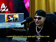 gih spanic bends redhead bombshell over podcast table to flaunt her pink asshole - total chaos in the shack