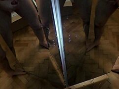 one guy unloads six cocks mirror cumshot explosion